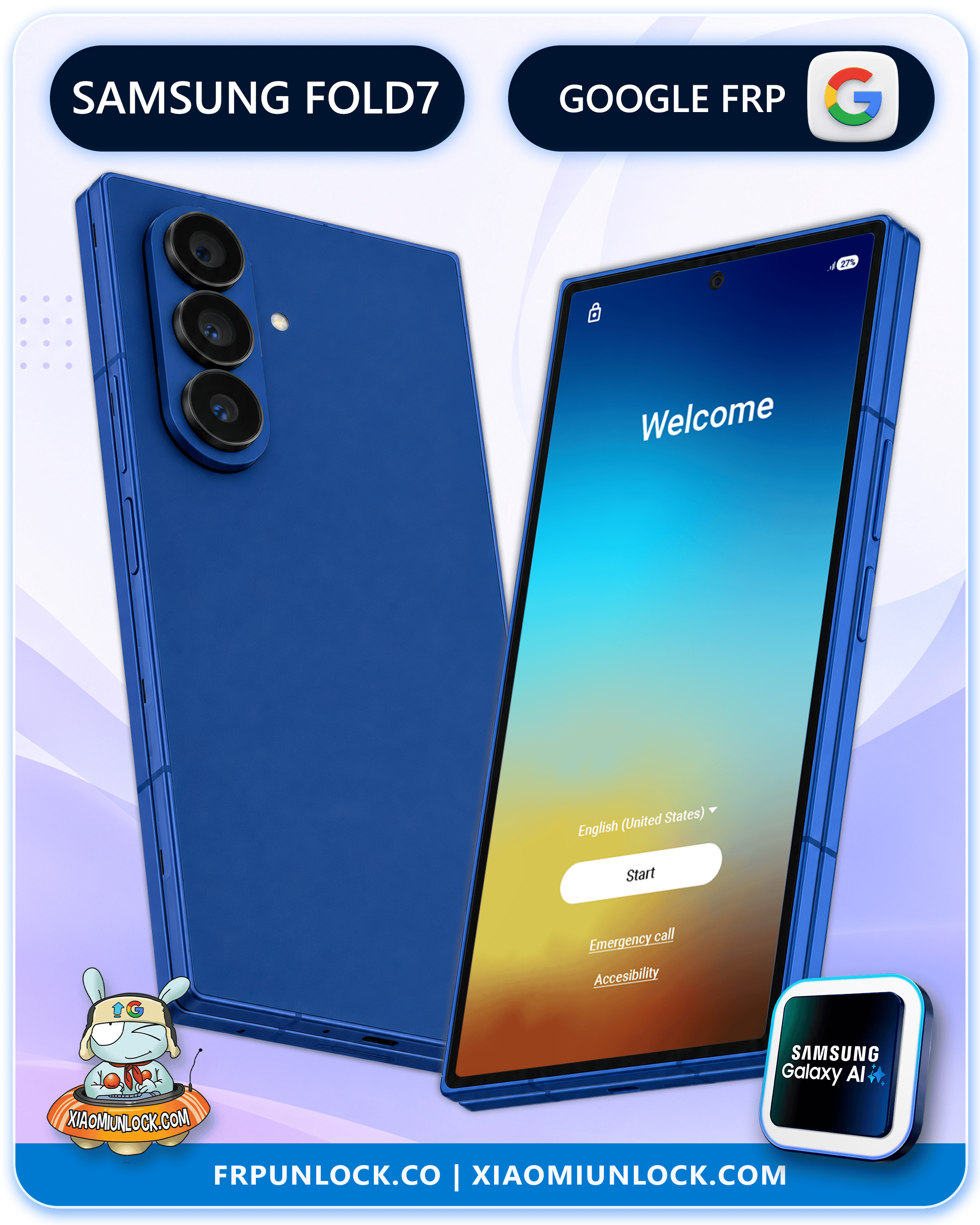 Remove Google Account Samsung Galaxy Z Fold 7