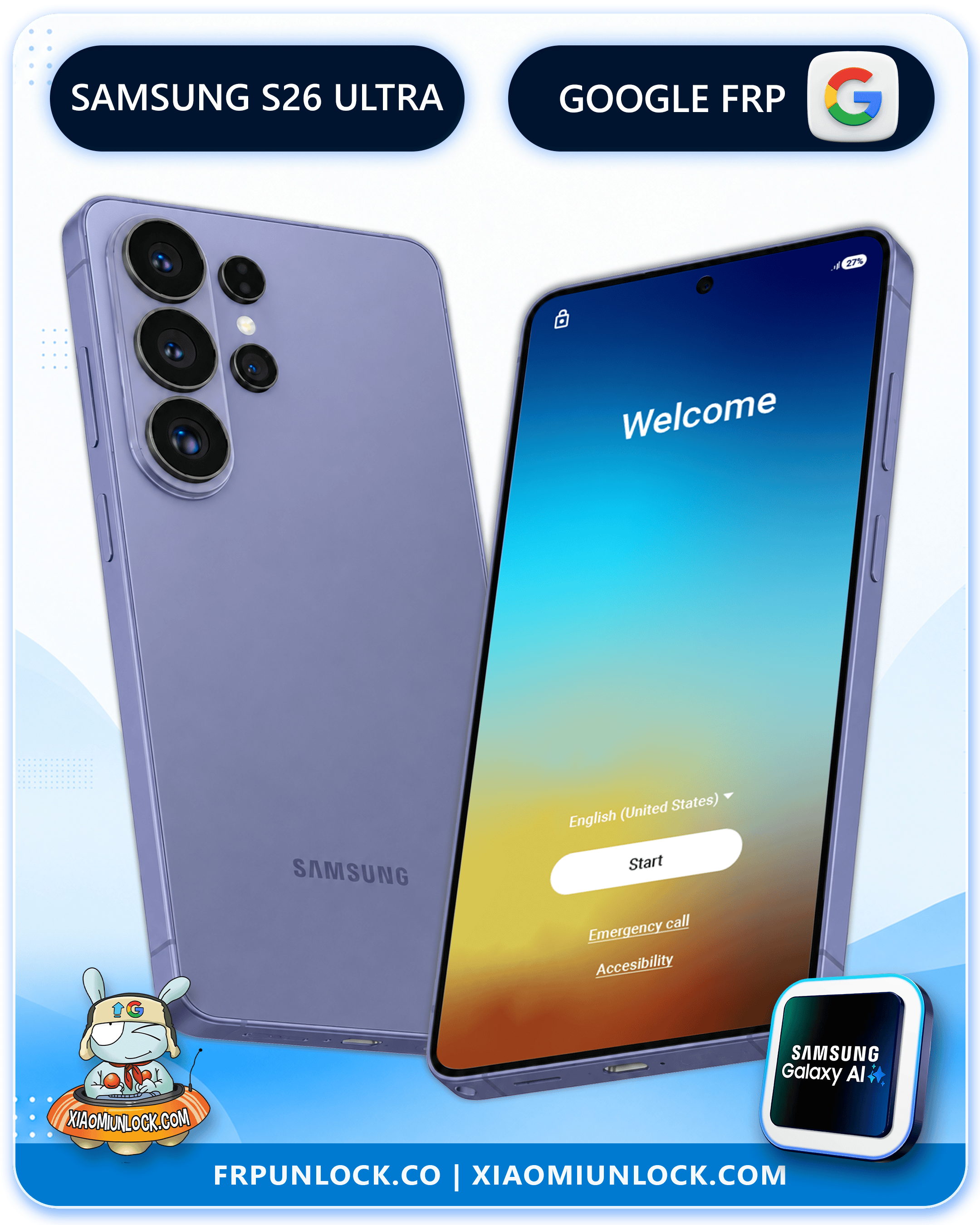 Remove Google Account Samsung Galaxy S26 Ultra