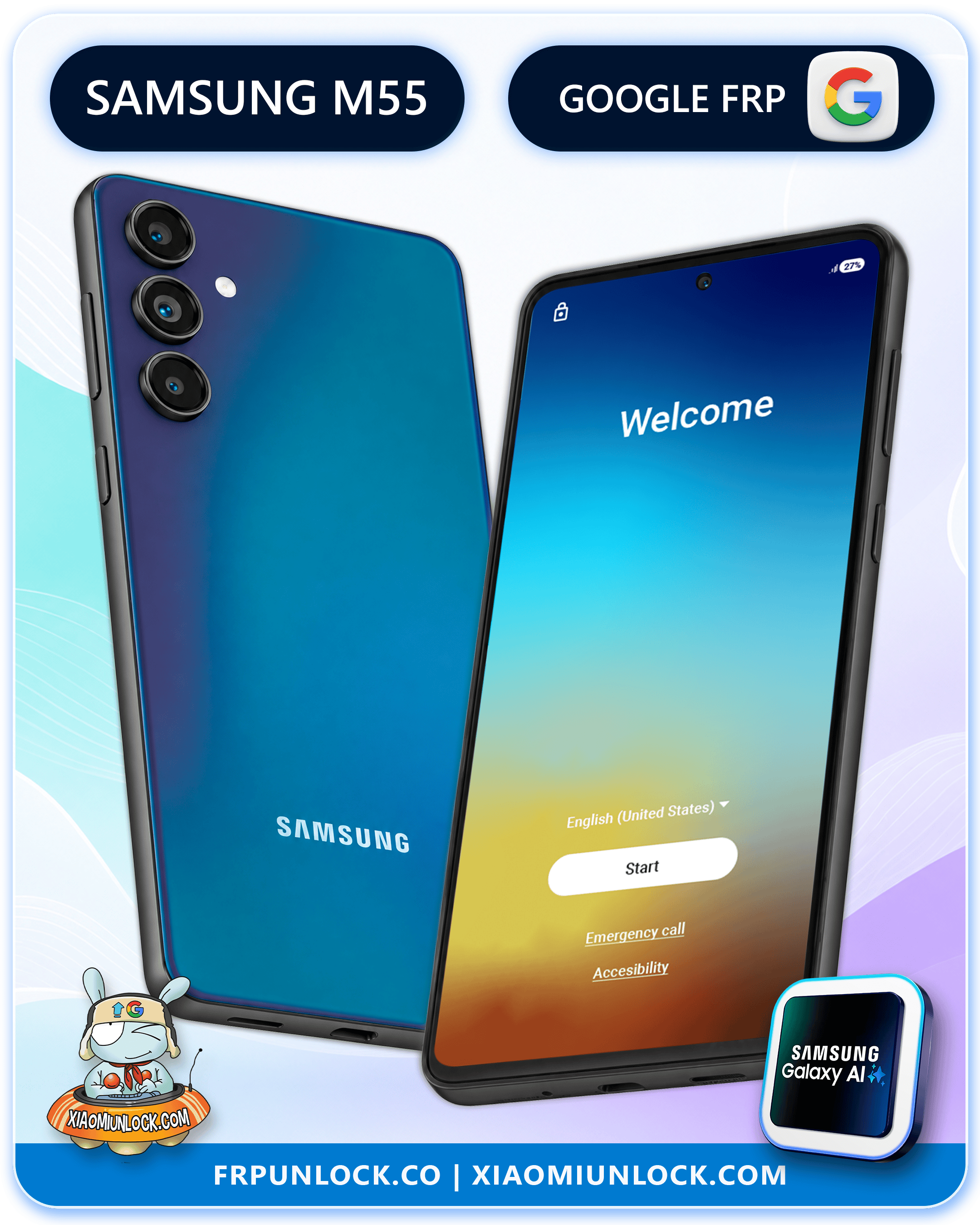 Eliminar Cuenta Google Samsung Galaxy M55